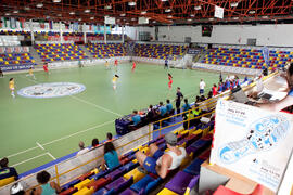 Partido Brasil contra Rusia. 14º Campeonato del Mundo Universitario de Fútbol Sala 2014 (FUTSAL). Antequera. Julio de 2014