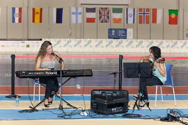 Actuación musical. Ceremonia de apertura del IX Campeonato de Europa Universitario de Fútbol Sala. Antequera. Julio de 2013