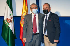 Toma de posesión de Fernando Cardona Díaz como nuevo profesor titular del Área de Bioquímica y Biología Molecular de la Universidad de Málaga. Paraninfo. Diciembre de 2021
