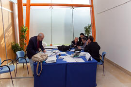 Oficina de la organización. 3º Congreso Internacional de Actividad Físico-Deportiva para Mayores de la Universidad de Málaga. Palacio de Ferias y Congresos de Málaga. Marzo de 2009