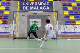 Partido Irán contra Bielorrusia. 14º Campeonato del Mundo Universitario de Fútbol Sala 2014 (FUTSAL). Antequera. Julio de 2014