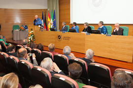 Investidura como Doctor "Honoris Causa" de Hans-Dieter Wienberg por la Facultad de Ciencias de la Universidad de Málaga. Rectorado. Mayo de 2016