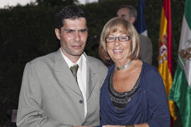 Cena de gala con motivo al homenaje para los jubilados y personal que cumple 25 años de servicio en la Universidad de Málaga. Jardín Botánico. Junio de 2010