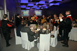 Cena de gala con motivo al homenaje para los jubilados y personal que cumple 25 años de servicio en la Universidad de Málaga. Hotel Barceló. Febrero de 2009