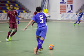 Partido Tailandia contra Portugal. 14º Campeonato del Mundo Universitario de Fútbol Sala 2014 (FUTSAL). Antequera. Julio de 2014