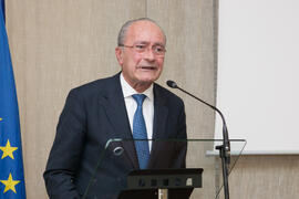 Francisco de la Torre en la clausura del 50 Aniversario de la Facultad de Económicas. Facultad de Ciencias Económicas y Empresariales. Marzo de 2016