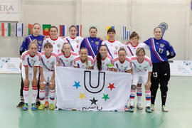 Jugadoras de Rusia. Partido España contra Rusia. 14º Campeonato del Mundo Universitario de Fútbol Sala 2014 (FUTSAL). Antequera. Julio de 2014