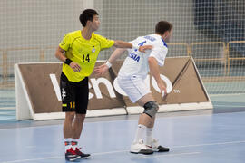 Partido China Taipei - Rusia. Categoría masculina. Campeonato del Mundo Universitario de Balonmano. Antequera. Junio de 2016