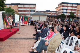 Acto de bienvenida a los alumnos Erasmus de la Universidad de Málaga. Jardín Botánico. Octubre de 2013