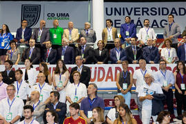 Palco de autoridades. Ceremonia de apertura del Campeonato del Mundo Universitario de Balonmano. Antequera. Junio de 2016