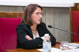 Amparo Bentabol. Presentación del libro "Recordando a 3 maestros". Facultad de Ciencias Económicas y Empresariales. Noviembre de 2018