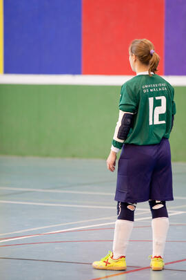 Partido de fútbol sala. Fases Finales de los Campeonatos de España Universitarios. Antequera. Abril de 2012