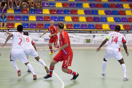 Partido Rusia contra Omán. 14º Campeonato del Mundo Universitario de Fútbol Sala 2014 (FUTSAL). Antequera. Julio de 2014