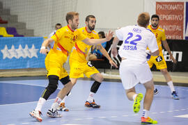 Partido Rusia - España. Categoría masculina. Campeonato del Mundo Universitario de Balonmano. Antequera. Junio de 2016