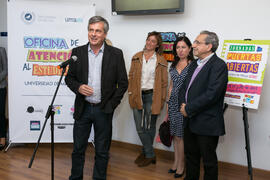 Intervención de José Francisco Murillo en la inauguración de la Oficina de Atención al Estudiante de la Universidad de Málaga. Aulario Rosa de Gálvez. Abril de 2018