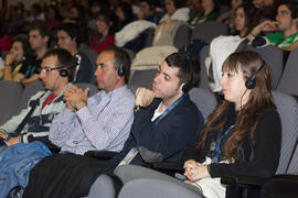 Asistentes a la ponencia de clausura del 4º Congreso Internacional de Actividad Físico-Deportiva para Mayores. Escuela Técnica Superior de Ingeniería Informática y Telecomunicaciones. Marzo de 2011