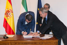 Toma de Posesión de Luis Manuel Ayuso Sánchez como Director de Secretariado de Personal Investigador de la Universidad de Málaga. Edificio del Rectorado.  Marzo de 2016
