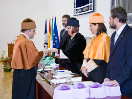 Investidura de nuevos doctores por la Universidad de Málaga 2010. Paraninfo. Enero de 2010