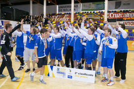 Universidad de Duisburg-Essen segundo clasificado en la categoría masculina. Ceremonia de clausura del Campeonato Europeo Universitario de Balonmano. Antequera. Julio de 2017