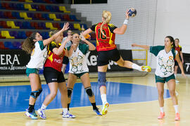 Partido Universidad de Colonia - Universidad de Valencia. Categoría femenina. Campeonato Europeo Universitario de Balonmano. Antequera. Julio de 2017