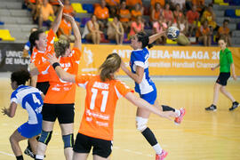Partido Universidad Akdeniz - Radboud University Nijmegen. Categoría femenina. Campeonato Europeo Universitario de Balonmano. Antequera. Julio de 2017