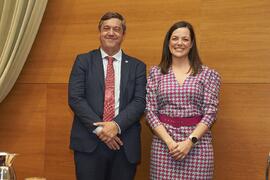 Toma de posesión de Inés Moreno González como nueva Vicerrectora Adjunta de Divulgación e Institutos de Investigación de la Universidad de Málaga. Edificio del Rectorado. Abril de 2024