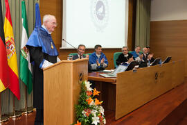 Investidura como Doctor "Honoris Causa" de Hans-Dieter Wienberg por la Facultad de Ciencias de la Universidad de Málaga. Rectorado. Mayo de 2016