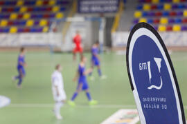 Partido Ucrania contra Eslovaquia. 14º Campeonato del Mundo Universitario de Fútbol Sala 2014 (FUTSAL). Antequera. Julio de 2014