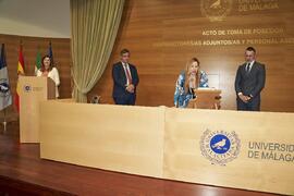 Toma de posesión de Miriam Seghiri Domínguez como nuevo Vicerrectora Adjunta de Cooperación Internacional y Política Lingüística de la Universidad de Málaga. Edificio del Rectorado. Abril de 2024