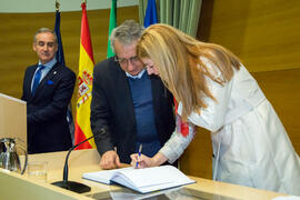 Toma de Posesión de Isabel González Ríos como nueva catedrática del Departamento de Derecho Público de la Universidad de Málaga. Edificio del Rectorado. Febrero de 2018