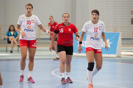 Partido Polonia - República Checa. Categoría femenina. Campeonato del Mundo Universitario de Balonmano. Antequera. Junio de 2016