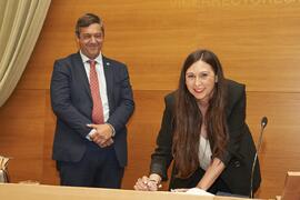Toma de posesión de Beatriz Rodríguez Díaz como nueva Vicerrectora Adjunta de Docencia de la Universidad de Málaga. Edificio del Rectorado. Abril de 2024