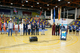 Intervención de Pedro Montiel. Ceremonia de clausura del Campeonato Europeo Universitario de Balonmano. Antequera. Julio de 2017