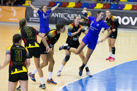 Partido Universidad de Aveiro - Universidad de Colonia. Categoría Femenina. Campeonato Europeo Universitario de Balonmano. Antequera. Julio de 2017