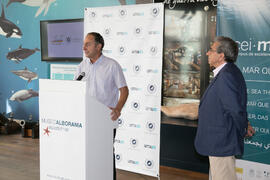 Intervención de Juan Jesús Martín. Presentación del I curso de verano "Mares de Andalucía". Puerto de Málaga. Julio de 2018