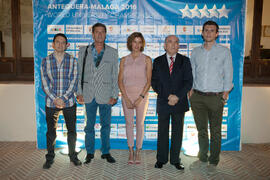 Foto de grupo previa a la cena de gala con motivo del Campeonato del Mundo Universitario de Balonmano. Antequera. Junio de 2016