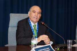 Pedro Montiel. Acto inaugural del 6º Congreso Internacional de Actividad Física Deportiva para Mayores. Escuela Técnica Superior de Ingeniería de Telecomunicaciones y de Informática. Marzo de 2015