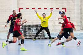 Partido Egipto - Rumanía. Categoría masculina. Campeonato del Mundo Universitario de Balonmano. Antequera. Junio de 2016