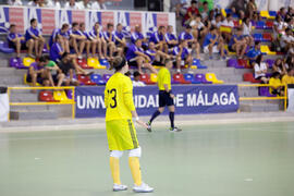 Partido España contra Portugal. 14º Campeonato del Mundo Universitario de Fútbol Sala 2014 (FUTSAL). Antequera. Julio de 2014