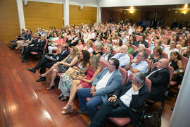 Asistentes a la presentación del libro "Sur", de Antonio Soler. Edificio del Rectorado. Octubre de 2018