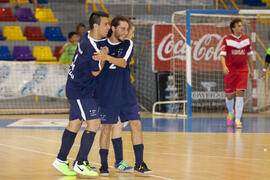 Partido clasificatorio entre Club Deportivo UMA Antequera y Universidad de Géneve de Suiza. IX Campeonato de Europa Universitario de Fútbol Sala. Antequera. Julio de 2013