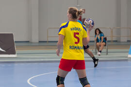 Partido India - Rumanía. Categoría femenina. Campeonato del Mundo Universitario de Balonmano. Antequera. Junio de 2016