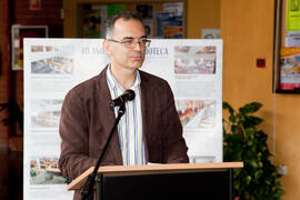Inauguración de la exposición "40 años de la Biblioteca". Biblioteca General. Abril de 2013