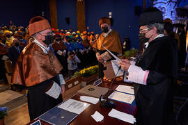 Investidura de Felipe Romera como Doctor "Honoris Causa" por la por la Escuela Técnica Superior de Ingeniería de Telecomunicación de la Universidad de Málaga. Paraninfo. Marzo de 2022