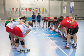 Partido República Checa - Rusia. Categoría femenina. Campeonato del Mundo Universitario de Balonmano. Antequera. Junio de 2016