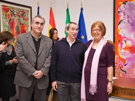 Toma de posesión de nuevos catedráticos y profesores titulares de la Universidad de Málaga. Edificio del Rectorado. Enero de 2010