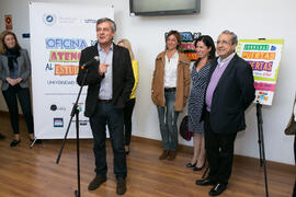 Intervención de José Francisco Murillo en la inauguración de la Oficina de Atención al Estudiante de la Universidad de Málaga. Aulario Rosa de Gálvez. Abril de 2018
