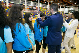 Entrega de medallas. Ceremonia de clausura del Campeonato Europeo Universitario de Balonmano. Antequera. Julio de 2017