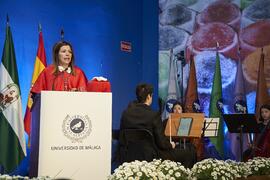 Discurso de Elsa Marina Álvarez. Toma de posesión del Rector de la Universidad de Málaga y su equipo de gobierno. Paraninfo. Marzo de 2024