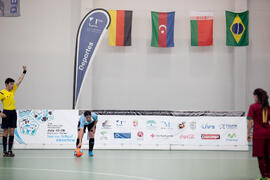 Partido Uruguay contra Portugal. 14º Campeonato del Mundo Universitario de Fútbol Sala 2014 (FUTSAL). Antequera. Julio de 2014